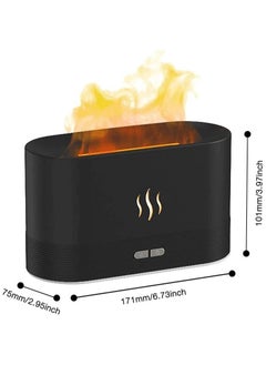 بيوينتي Flame Diffuser Humidifier, Ultra-Silent Cool Mist Air Fire Diffuser, 2 Brightness Night Light  Auto-Off, Essential Oil Aromatherapy Flame Humidifier Aroma Diffuser for Home, Office or Yoga  - Image 5