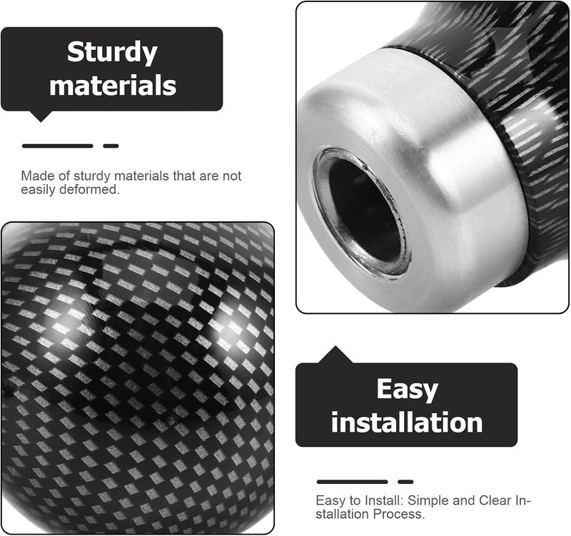 Flexible anti-break Carbon Fiber Gear Shift Lever Knob, Universal Manual Transmission Car Shift Knob with Spherical Design for Comfortable Gear Shifting and Car Modification Trusted all-purpose quality Flexible purchase choices User tested optimized build Fault optimized construction Multi-purpose fine material Worldwide popular practical build Global flexible sizing options Multi-style matching design Dispersed regional warehouses All preference matching build Elegant practical multi-option build Moisture proof Shock rubber edge Continuous warehouse supply Cross-material combo compatible Odor resistant Defect free upgraded substance Multi-category warehouse equip Bulk storage easy optimized build Low dust buildup Coast & inland available Multi-source stock guarantee Care processed raw material Elegant appearance - Image 3