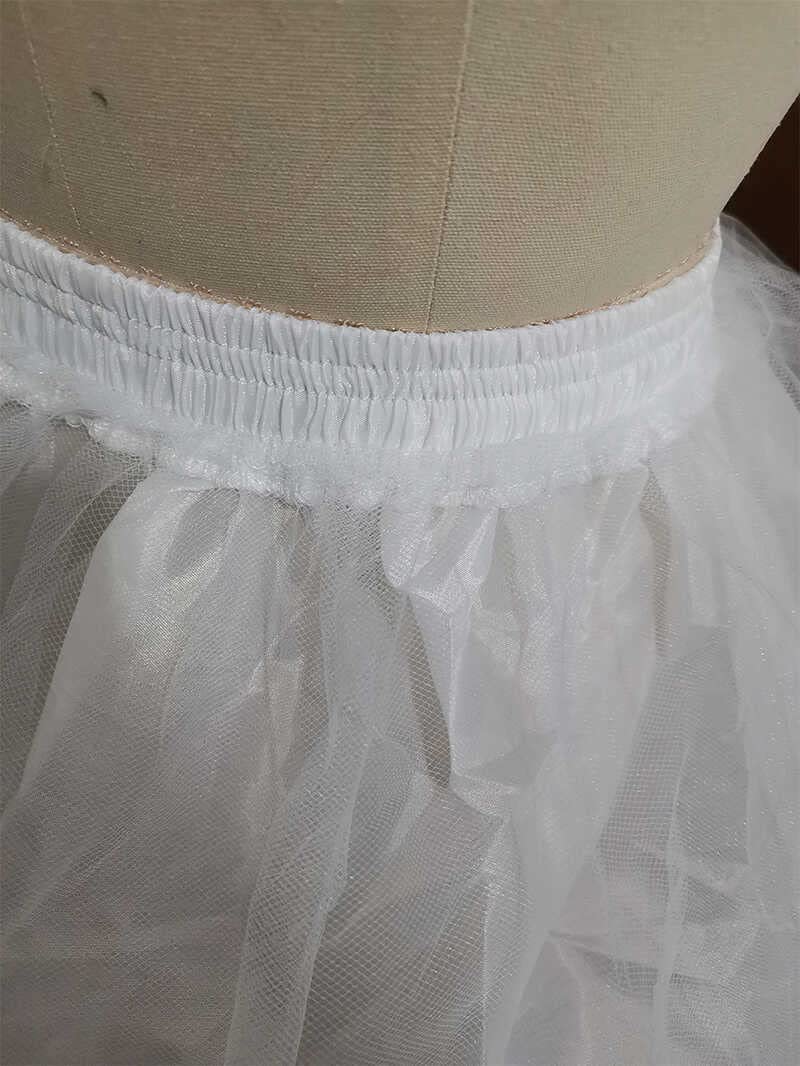 Kumeng Big Kids Teenager Girls Petticoat Slips with 2 Hoops Elastic Crinoline Underskirt Flower Girls Petticoat - Image 4