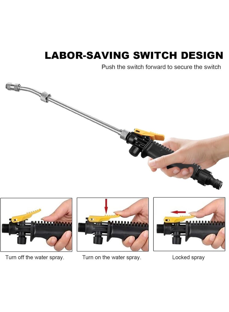GUDOO High Pressure Power Water Gun for Car Wash Maintenance, Washer Water Jet Garden Hose Wand Nozzle Sprayer Spray Cleaning Tool  - Image 2