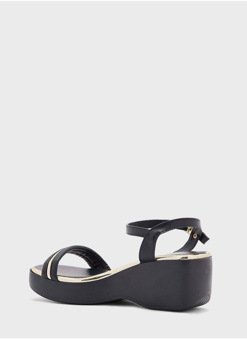 Beira Rio Juliet Ankle Strap High Heel  Wedge Sandals  - Image 3