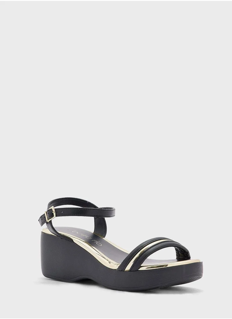 بيرا ريو Juliet Ankle Strap High Heel  Wedge Sandals