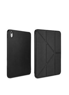 Techie Apple iPad 10.9 2022 10th Gen Smart Folio Flip Origami Trifold Case with Pencil Holder and Auto Wake/Sleep Function Cover  - Black  - Image 1