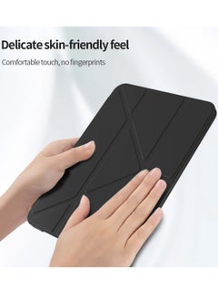 Techie Apple iPad 10.9 2022 10th Gen Smart Folio Flip Origami Trifold Case with Pencil Holder and Auto Wake/Sleep Function Cover  - Black  - Image 2