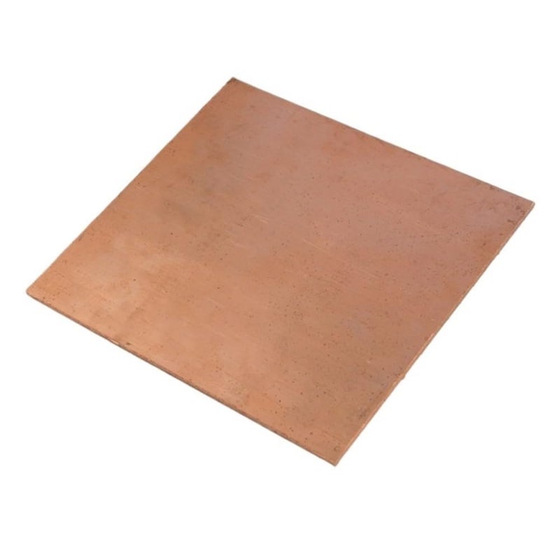 صفيحة نحاسية 200 × 200 × 1 مم قابلة للثني لوح شريط مربع ناعم - Image 1