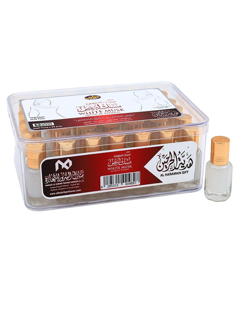 MARAHIB WHITE MUSK  Perfume Oil Half Tola 35 PCS - Image 1