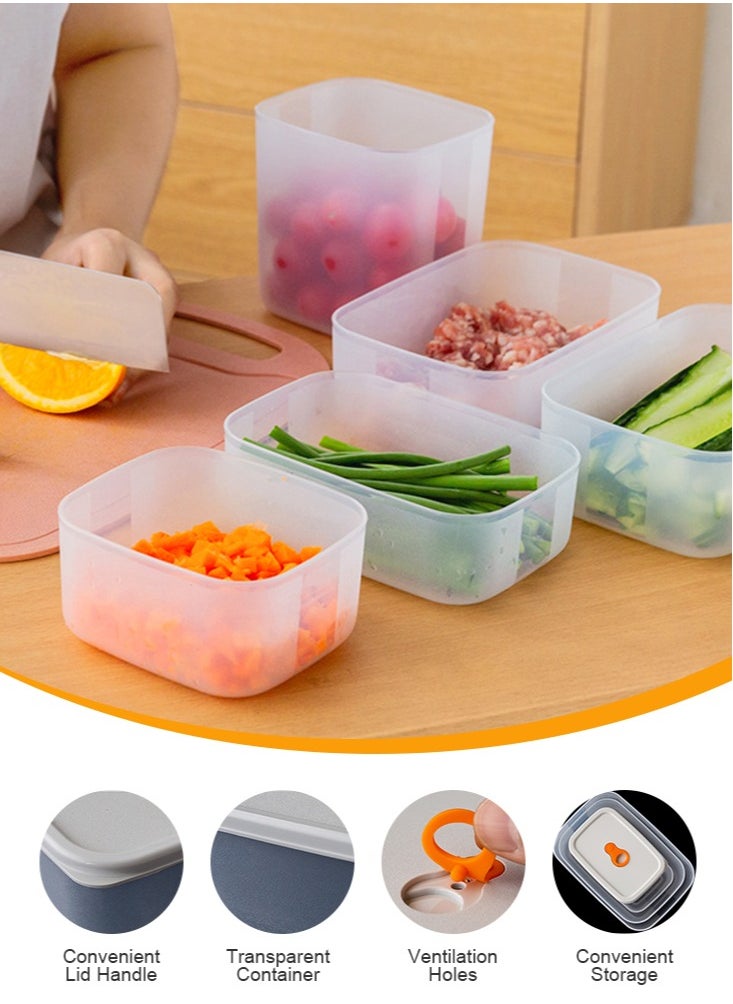 Perfii Fridge Organizer, 3 Pack Refrigerator Bins with Lids, BPA-Free Produce Containers for Clear Food, Drinks, and Vegetable Storage  - Image 4