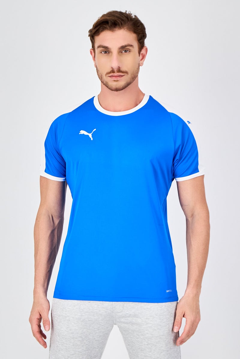 PUMA Men Sportswear Fit Short Sleeve Training Jersey, Blue - Image 1