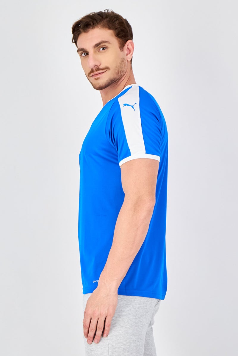 PUMA Men Sportswear Fit Short Sleeve Training Jersey, Blue - Image 4