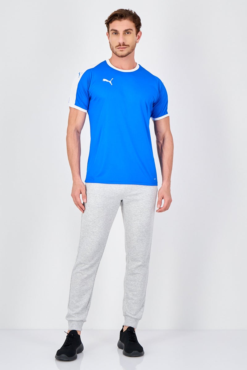 PUMA Men Sportswear Fit Short Sleeve Training Jersey, Blue - Image 3