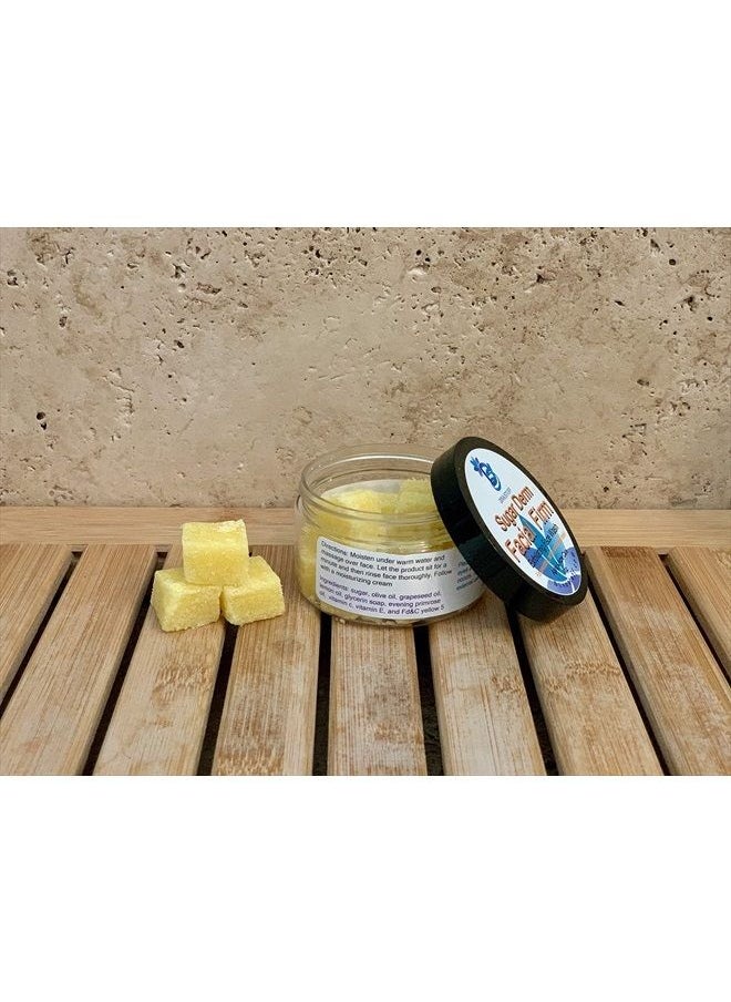 Diva Stuff - New! Sugar Derm Facial Firm,All Natural Face Scrub & Cleanser, 4 oz, Diva Stuff - Image 1
