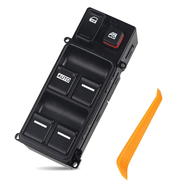 FFFauto Master Driver Power Window Switch Compatible with Honda Accord CM5 CM6 Sedan 20032007 Door Lock 23 Pins NOT FIT Accord EX EXL Models 35750SDAH12