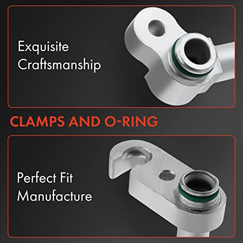 A-Premium A/C Suction Line Hose Assembly Compatible with 2010-2011 Subaru Outback Legacy H6 3.6L, Compressor to Evap - Image 3