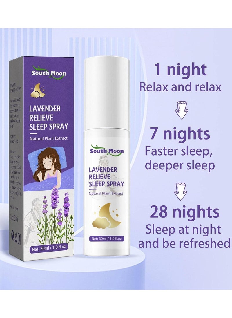 SOUTH MOON - Sleep Spray Pillow Spray 30ml Lavender Sleep Spray Pillow Spray Sleeping Spray Pillow Spray for Room Linen Deep Sleep - Image 1