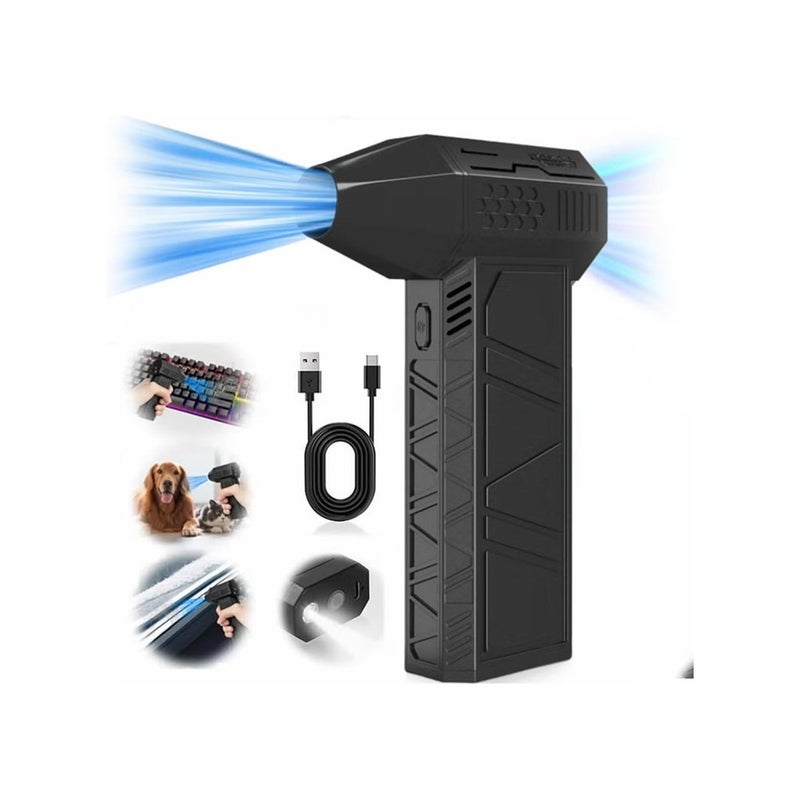 Handheld Turbo Jet Blower - 130000 RPM Powerful Super Jet Fan - Cordless & Portable Air Duster for Car Cleaning, Camping & Outdoor Use - Image 1