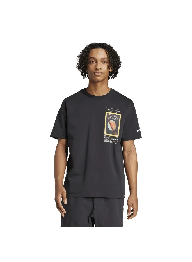 adidas Adidas Ng U Ar F Gfx T Black Graphic Tee (Short Sleeve) T-Shirts For Unisex