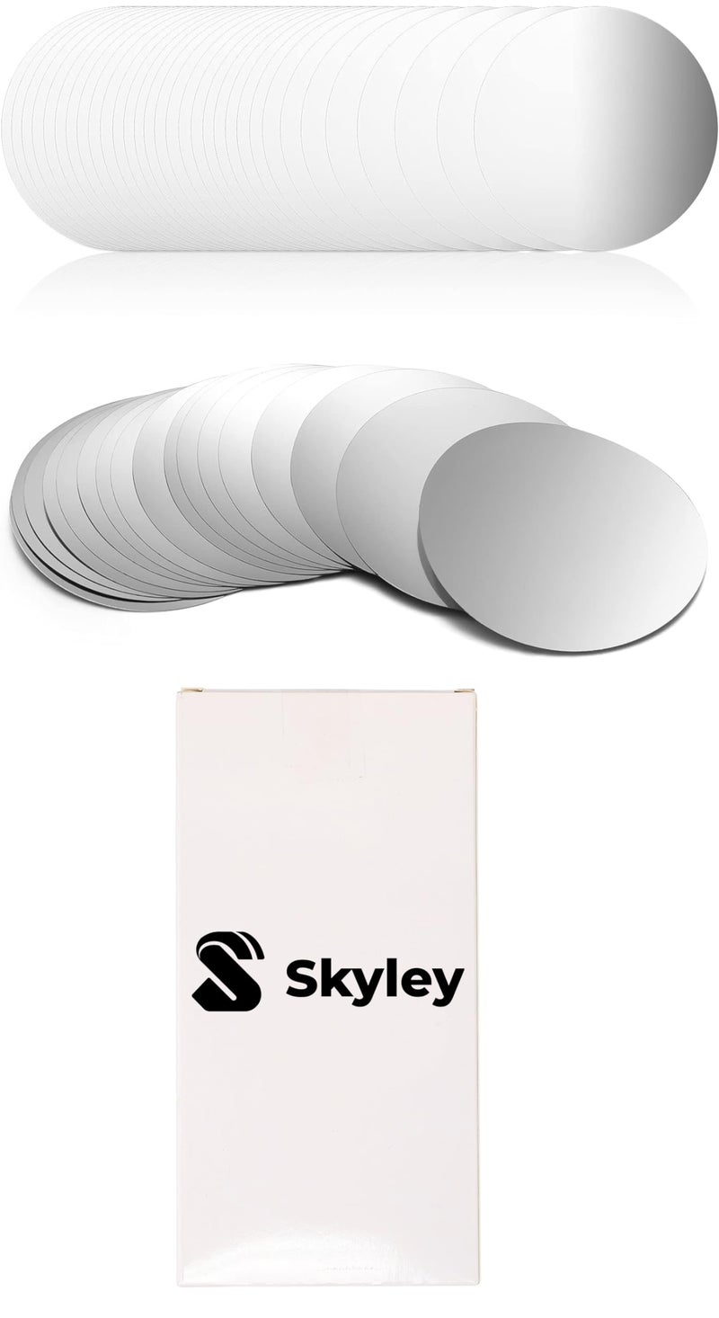 Skyley 50 Pieces Silver Wine Pourer Liquor Stopping Pouring Discs Aluminum Foil Wine Whisky Pourer Thin Reusable Spout Disks for Beverage Beer Liquid Dispenser Bar Party Gift