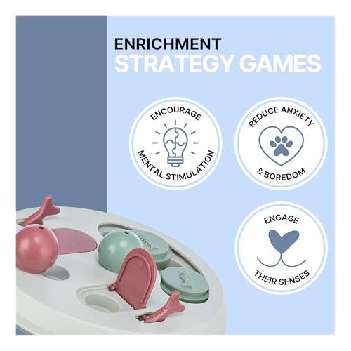 TRIXIE Flip Board Interactive Cat Toy, Enrichment Toys for Indoor Cats, Treat Puzzle Interactive Play and Mental Stimulation - Image 2