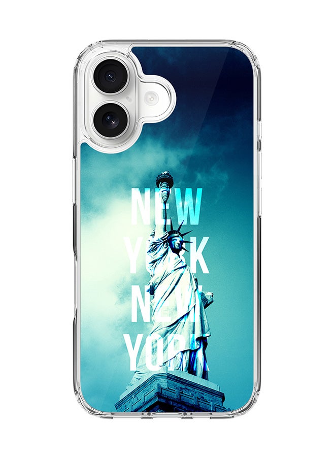 Stylizedd Classic Clear MagSafe Case for iPhone 17 , Hybrid Soft Case Flexible Edges Anti Drop TPU PC Gel Thin Transparent Cover [ Designed for iPhone 17 ] - New York New York