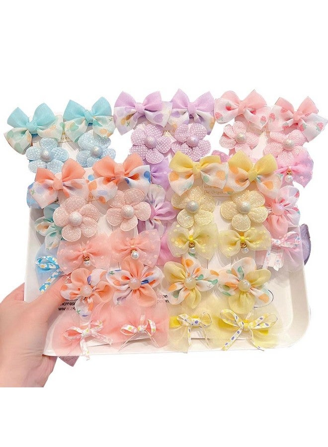Ewandastore Ewanda store 50 Pcs Baby Girls Hair Clips,Children's Bow Hair Clips,Baby Flower Clip,Girls Hairpins Barrettes Hair Accessories - Image 1