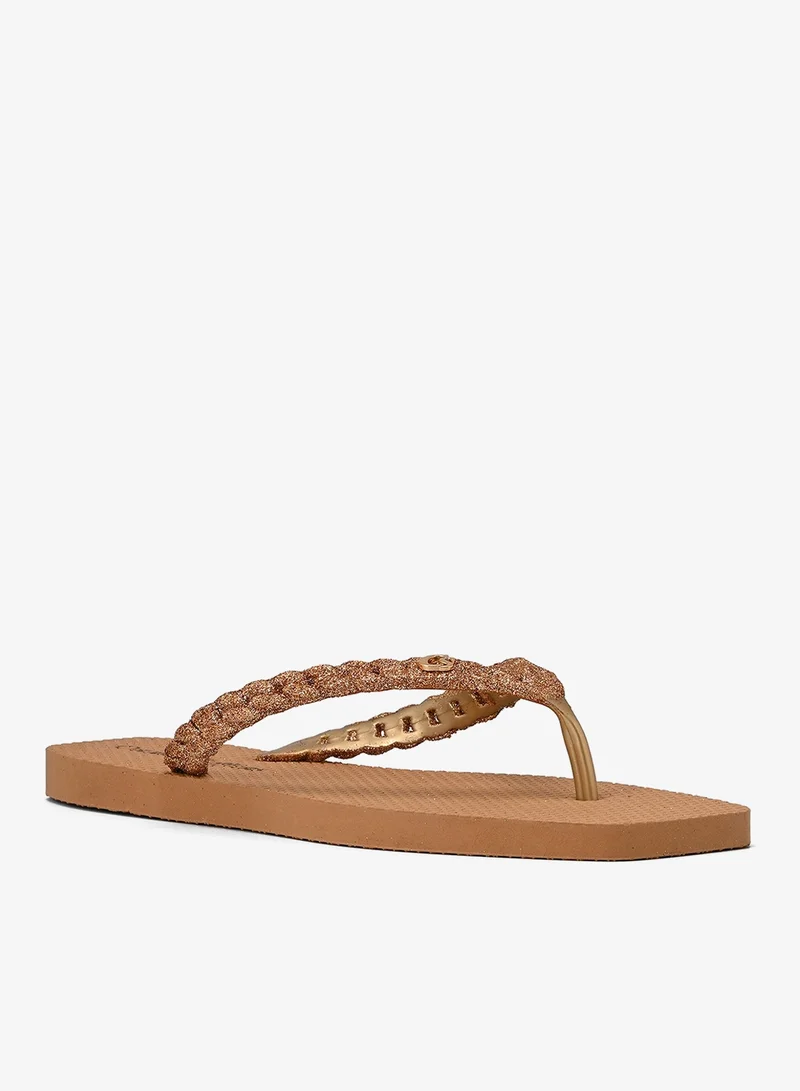 Carmen Steffens Flip-Flops Golden Straps