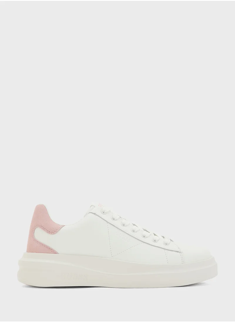 جس Logo Detailed Lace Up Low Top Sneakers
