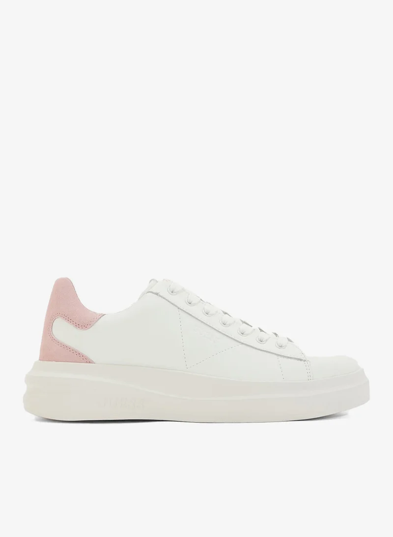 GUESS Logo Detailed Lace Up Low Top Sneakers