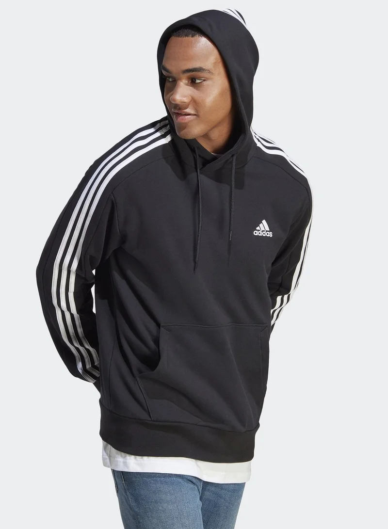 Adidas 3 Stripe French Terry Hoodie