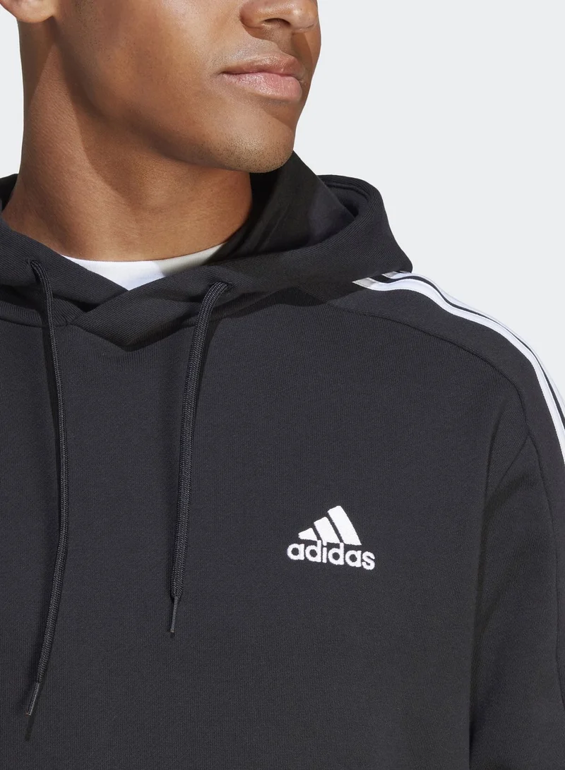 Adidas 3 Stripe French Terry Hoodie