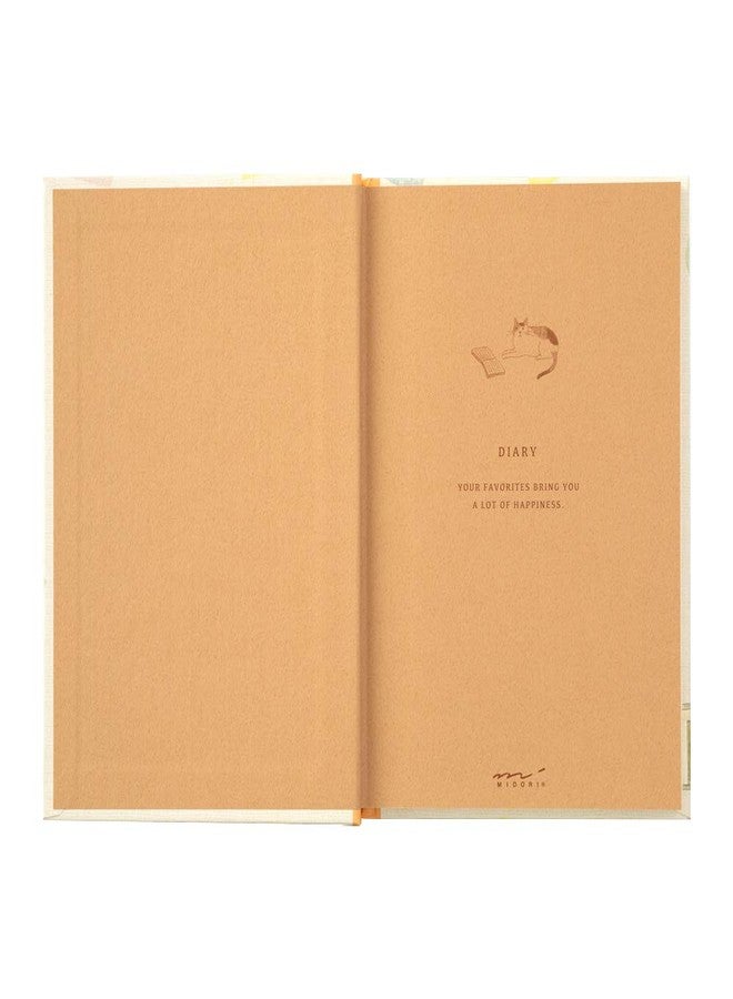 Midori Designphil Midori Diary cat Pattern 1 Page 2 Days 1 Year Diary - Image 4