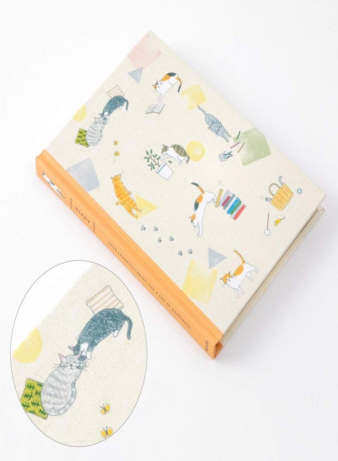 Midori Designphil Midori Diary cat Pattern 1 Page 2 Days 1 Year Diary - Image 5