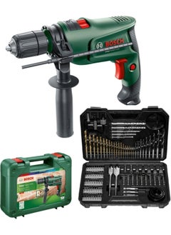 Easyimpact 600 13MM 600 Watt Hammer Drill + 103 Piece Drill Bit Screwing Bit Socket Bit Set