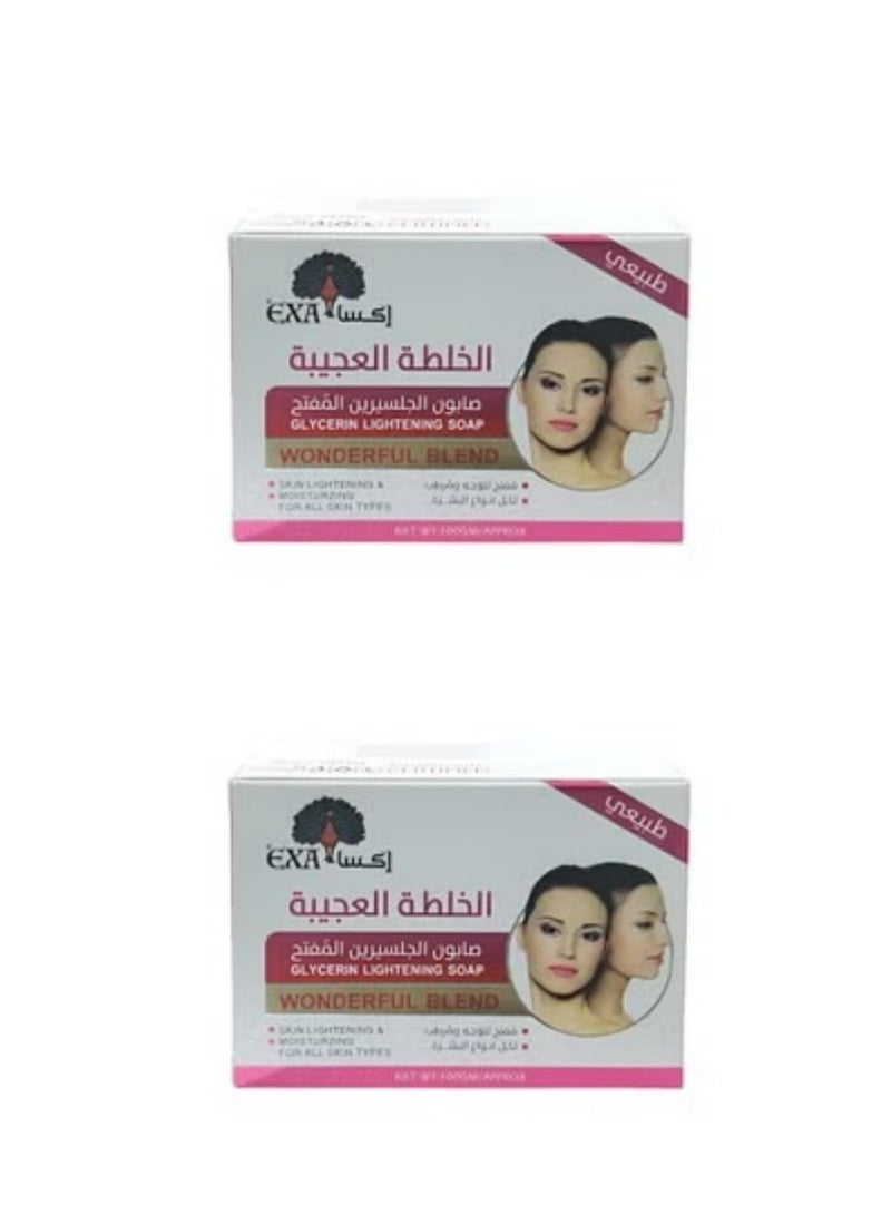 إكسا صابون الجلسرين المفتح الخلطه العجيبه 100 جرام - 2 حبه - Image 2