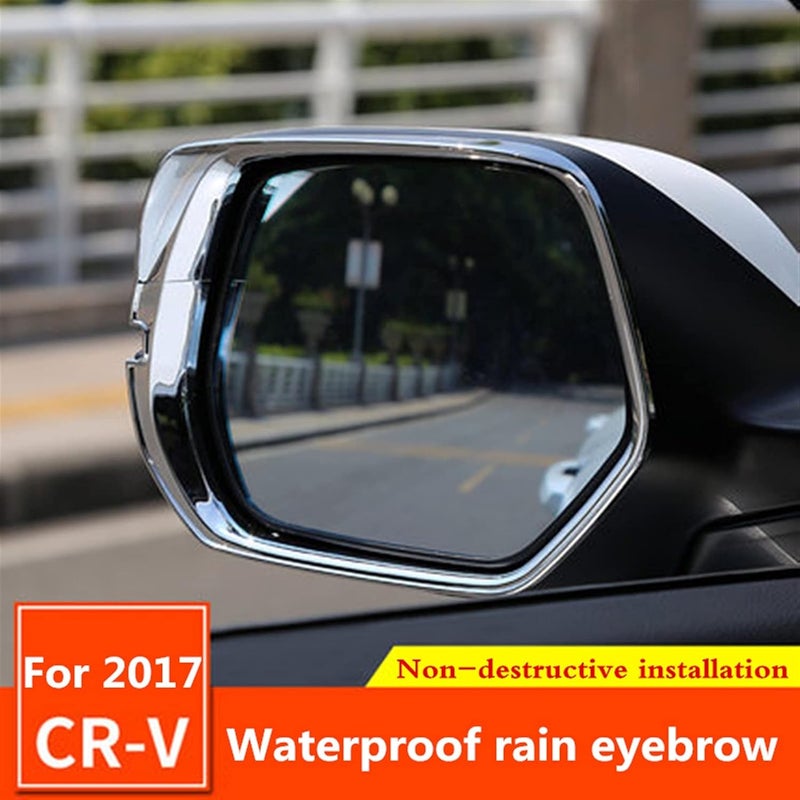 Wivplex Car ABS Rearview Mirror Rain Guard Cover - Image 4