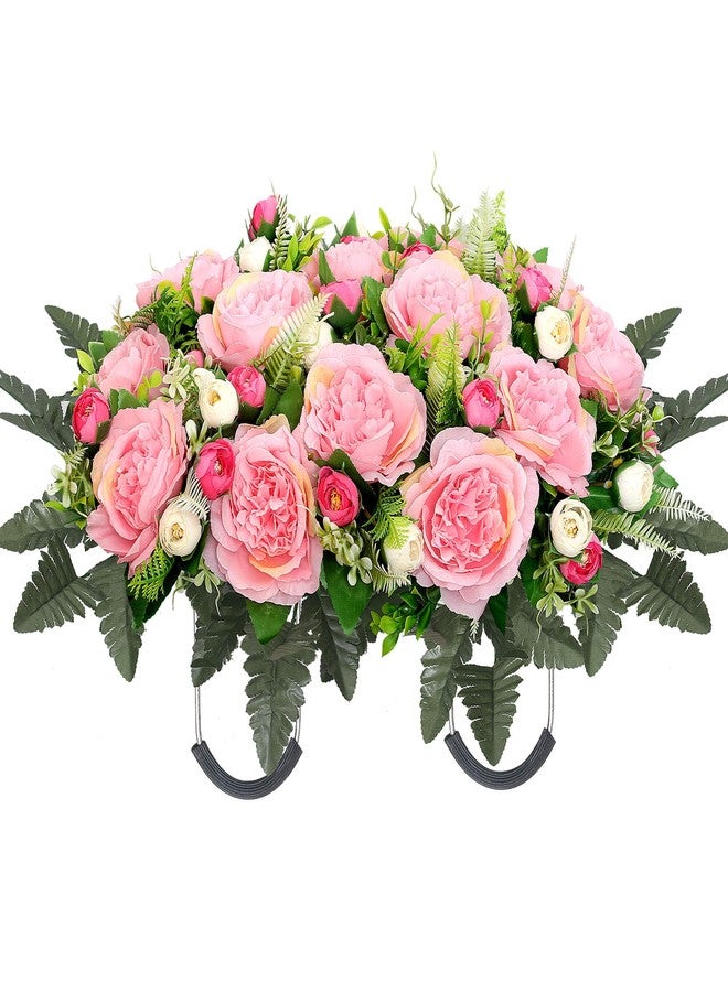 Wocst Grave Decorations for Cemetery Headstone Flower Saddle for Grave Decor Weatherproof,NO-Fading - Image 1