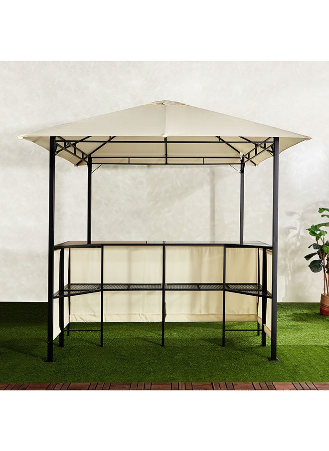 Home Box - Tango 4-Piece Barzebo with 2 Bar Stools and Glass Hanger Set 80 x 100 x 80 cm - Image 1