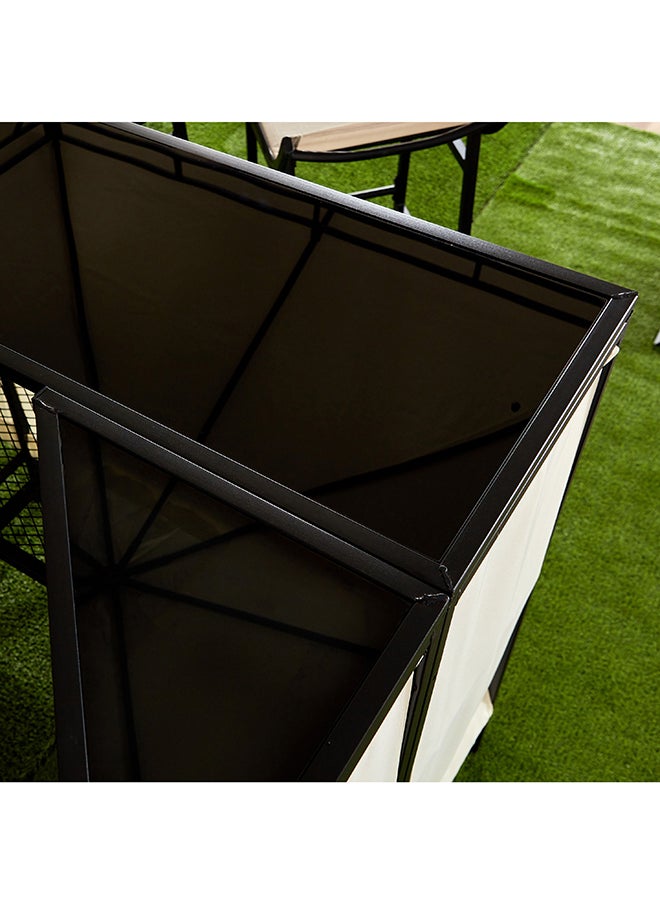 Home Box - Tango 4-Piece Barzebo with 2 Bar Stools and Glass Hanger Set 80 x 100 x 80 cm - Image 1