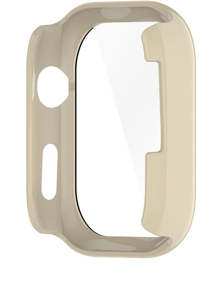 Case with Screen Protector for Huawei Watch D2, Ultra Slim Hard PC Full Coverage Proctective Case Lightweight Shockproof Anti-Scratch Bumper Cover with Tempered Glass (Beige)  - Image 5