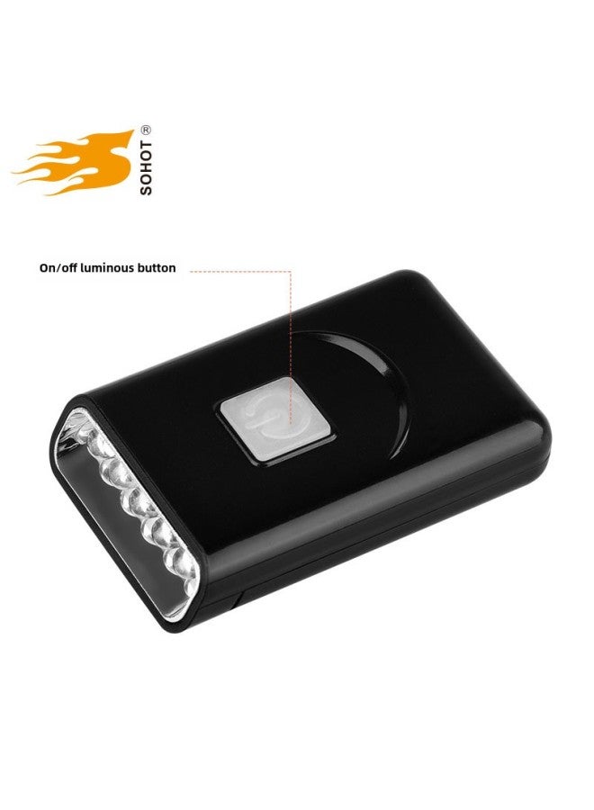 Loquat USB Charging Induction Headlight 5Led Cap Clip Light Night Fishing Supplies Bait Light Fishing Light-Color:Black - Image 1