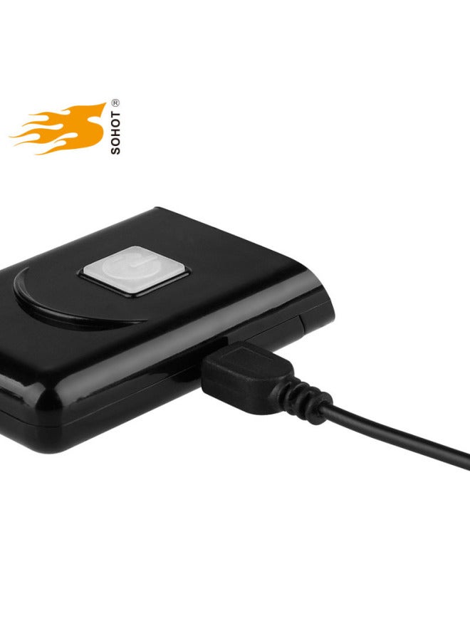 Loquat USB Charging Induction Headlight 5Led Cap Clip Light Night Fishing Supplies Bait Light Fishing Light-Color:Black - Image 5