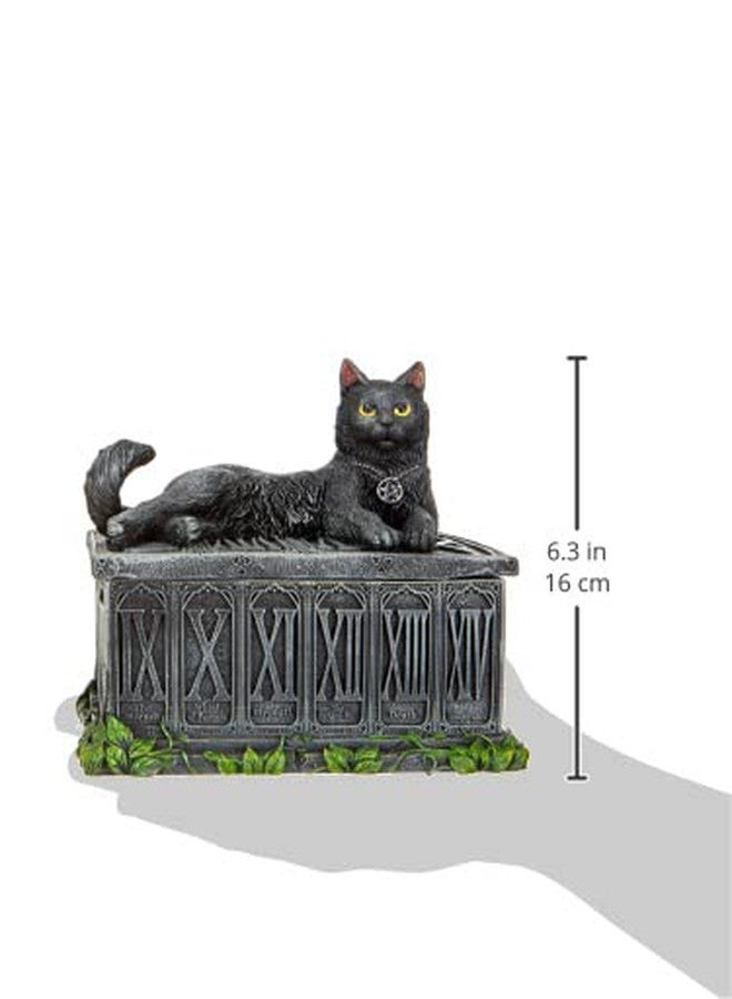 Nemesis Now B2808G6 Fortune's Watcher Tarot Box 17cm Black, Resin - Image 3
