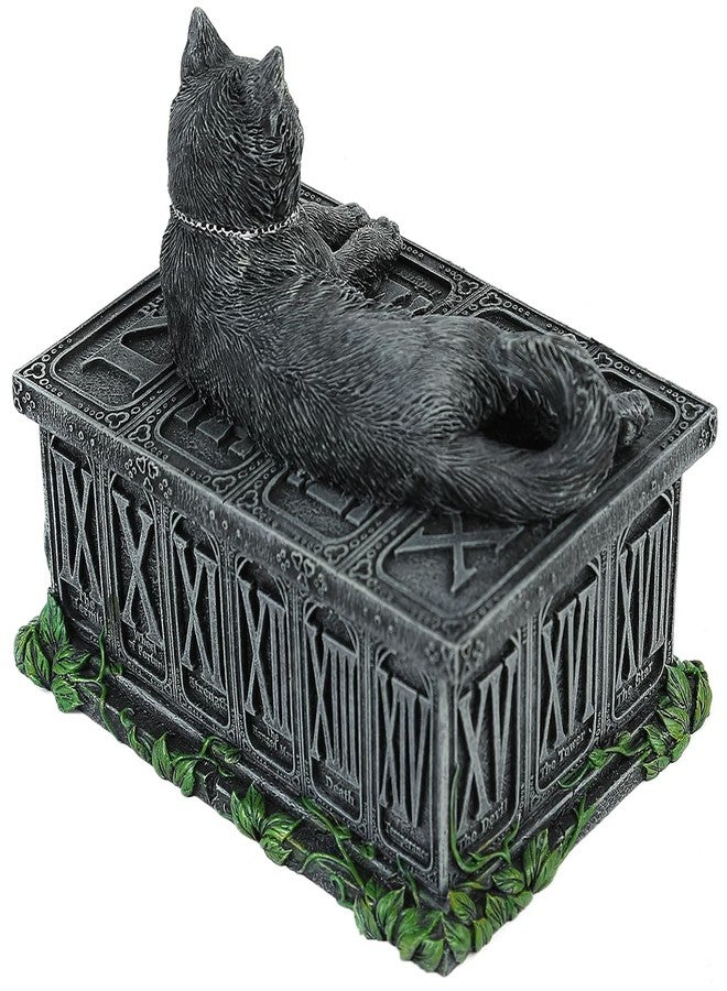 Nemesis Now B2808G6 Fortune's Watcher Tarot Box 17cm Black, Resin - Image 4