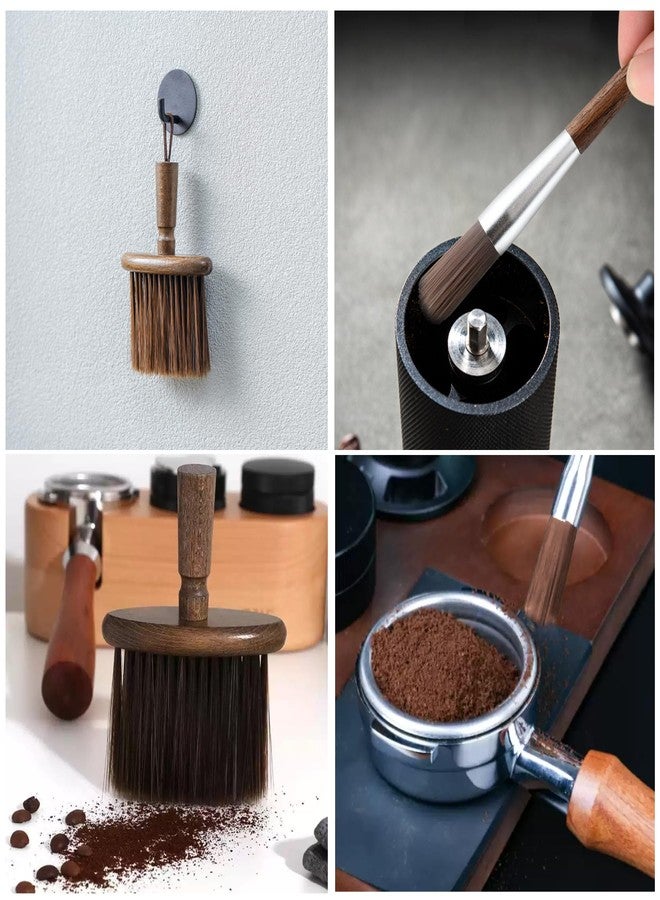 GCFTIFF 2PCS Coffee Grinder Cleaning Brush,Coffee Filter Cleaning Brush,Dusting Espresso Brush Accessories Cleaner Barista Brush,Wooden Handle Cleaning Tool for Barista Home Kitchen - Image 3