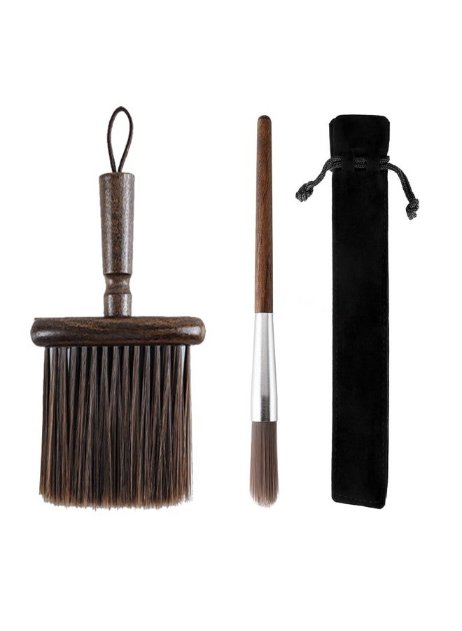 GCFTIFF 2PCS Coffee Grinder Cleaning Brush,Coffee Filter Cleaning Brush,Dusting Espresso Brush Accessories Cleaner Barista Brush,Wooden Handle Cleaning Tool for Barista Home Kitchen - Image 1