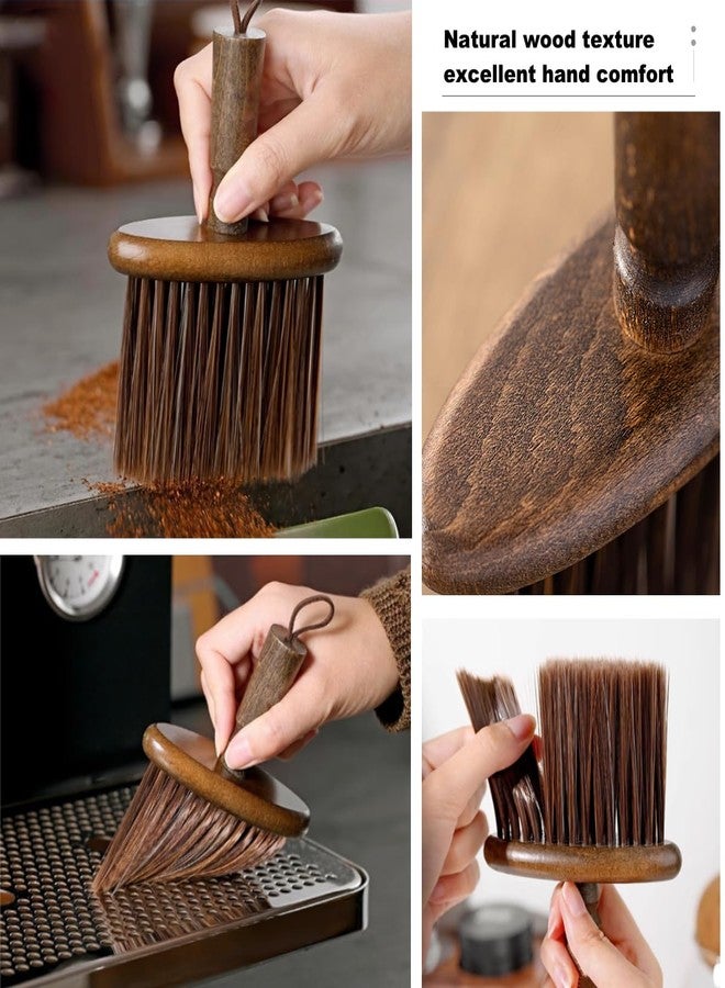 GCFTIFF 2PCS Coffee Grinder Cleaning Brush,Coffee Filter Cleaning Brush,Dusting Espresso Brush Accessories Cleaner Barista Brush,Wooden Handle Cleaning Tool for Barista Home Kitchen - Image 4