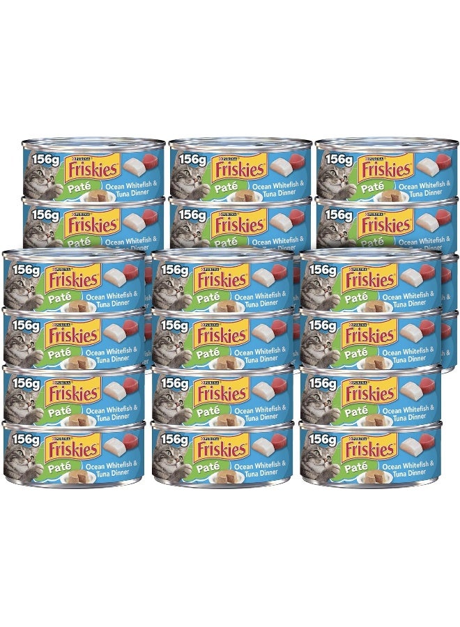 PURINA Friskies Purina Pate Ocean Whitefish, 156g (Pack of 24 Cans)  - Image 1