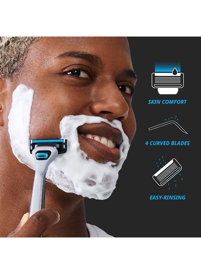 Dorco Pace 4 Pro - Four Blade Razor Shaving System - 16 Cartridges (No Handle) - Image 2