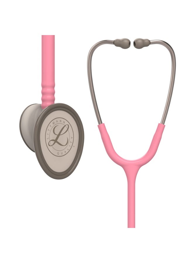 ليتمان 3M Littmann Lightweight II S.E. سماعة طبية أصلية – للجراحات والتشخيص، أنبوب لؤلؤي وردي، طول 28 بوصة - Image 1