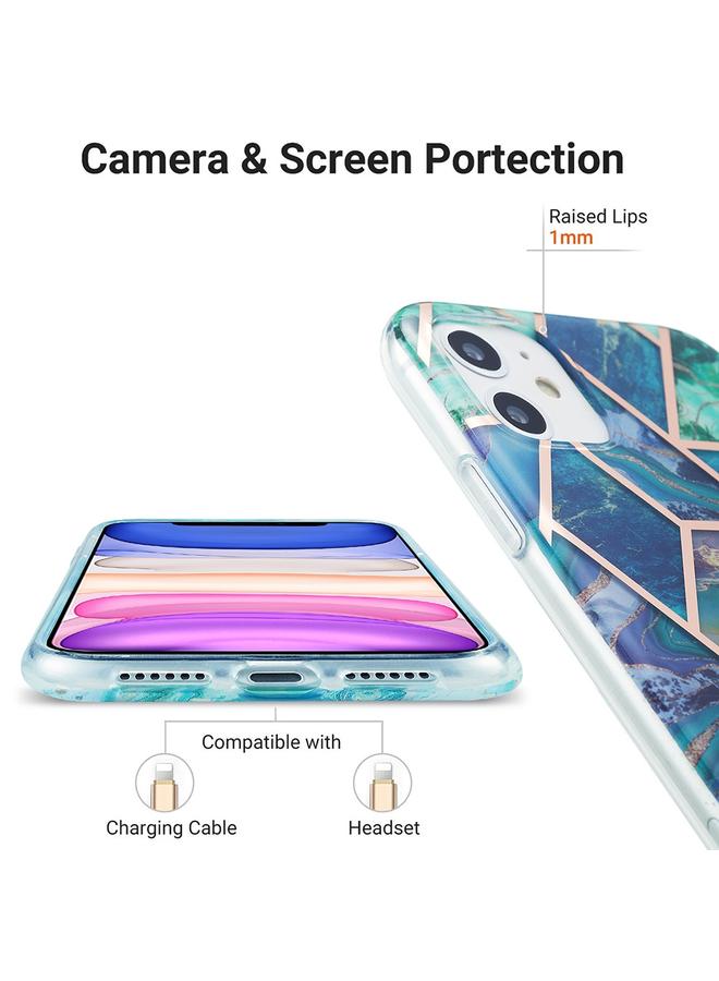 Zaboon Case For iPhone 11 3D Electroplating Marble Pattern TPU Protective Case - Image 4