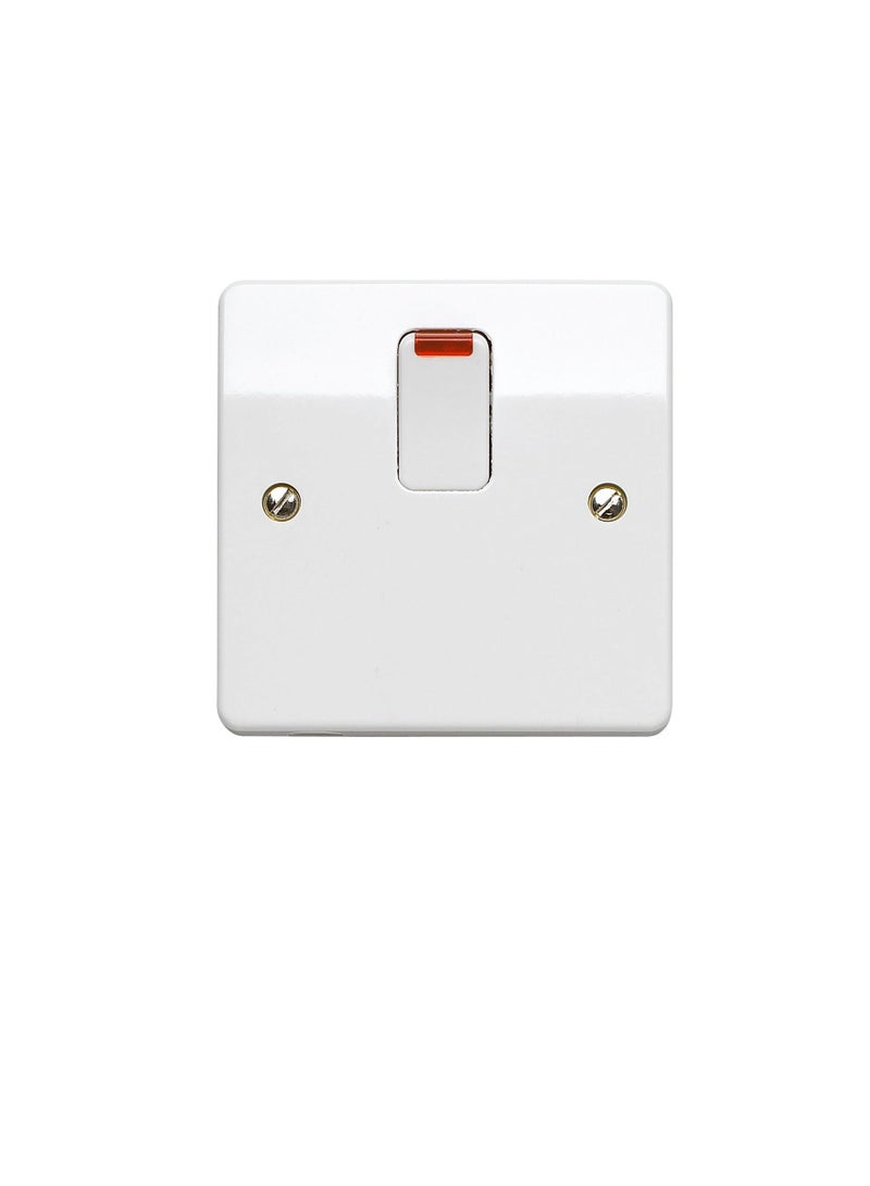 MK K5423WHI 20 amp Double-Pole Switch with Neon - Image 1
